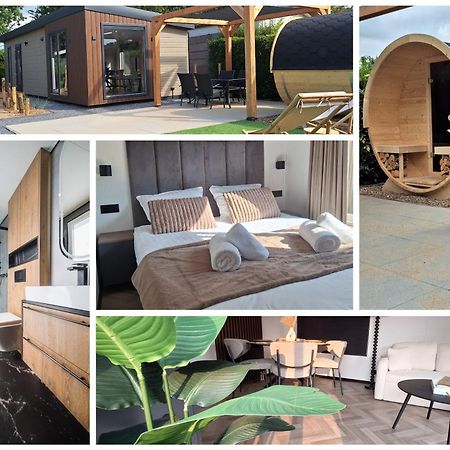 'Relax Lodge Sea' - Wellness Lodge In Zeeland - Private Sauna - Airco - Garden - Outdoor Swimming Pool - Free Wifi, Towels & Bed Linen Heinkenszand Bagian luar foto