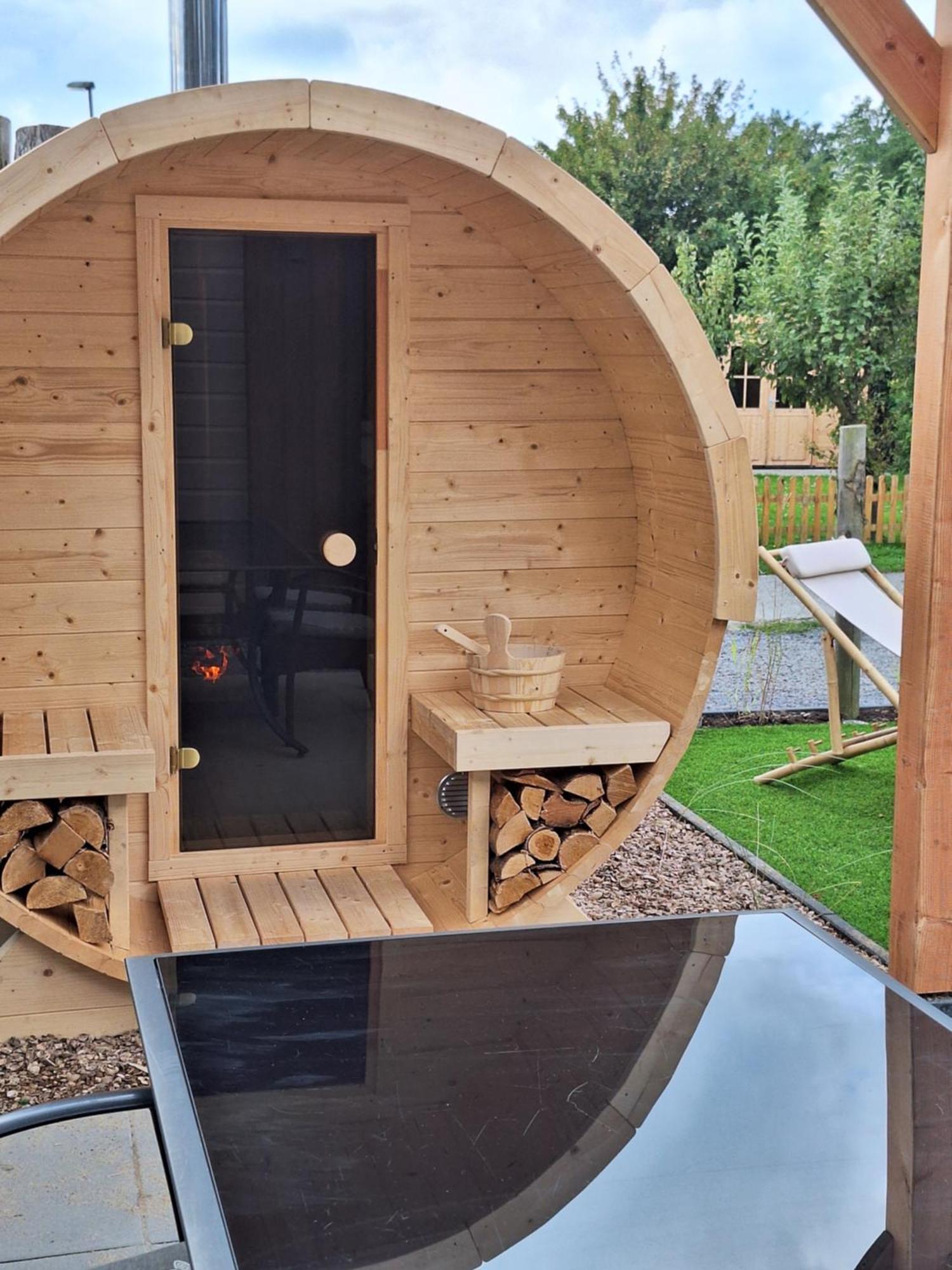 'Relax Lodge Sea' - Wellness Lodge In Zeeland - Private Sauna - Airco - Garden - Outdoor Swimming Pool - Free Wifi, Towels & Bed Linen Heinkenszand Bagian luar foto
