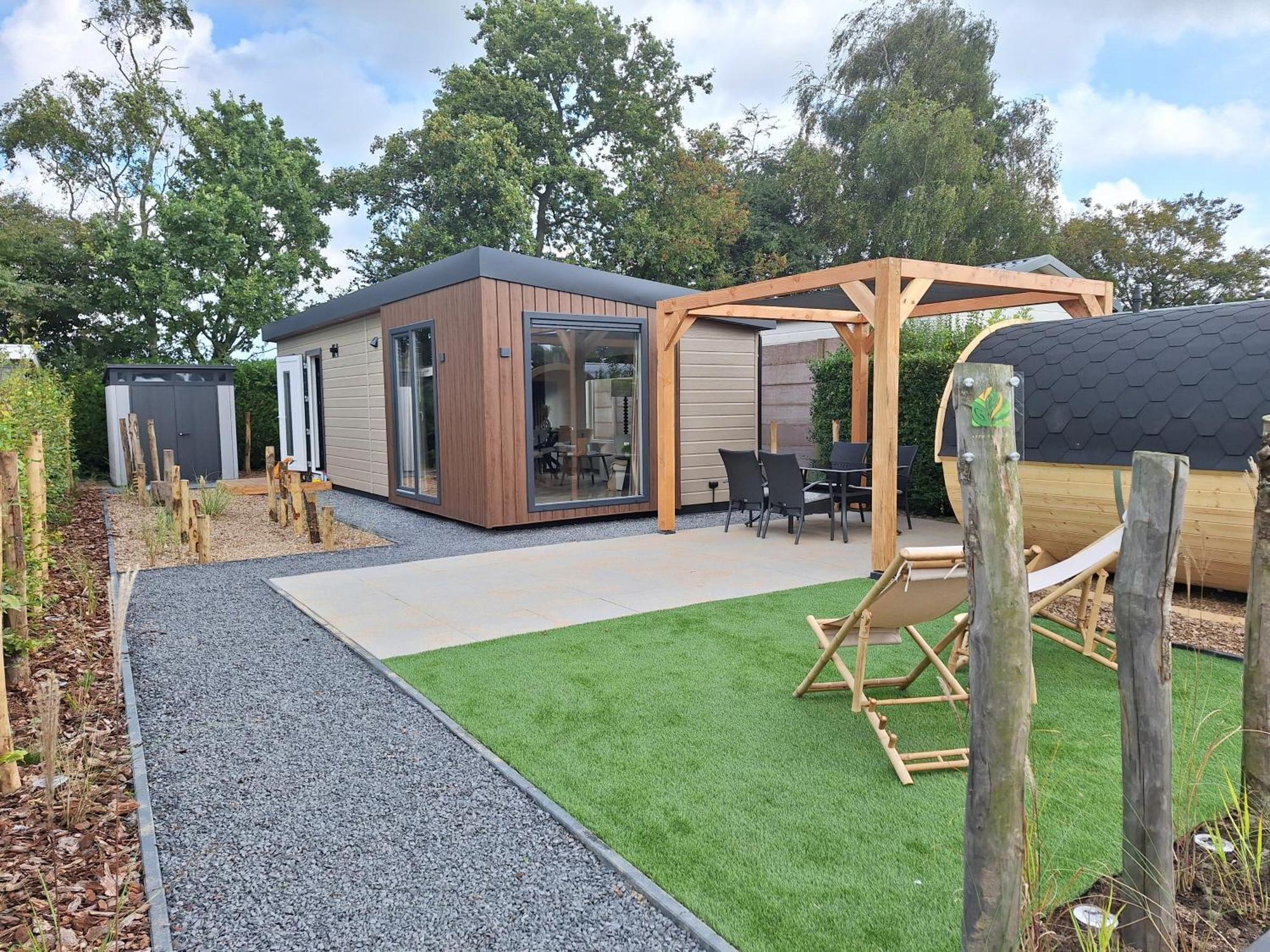 'Relax Lodge Sea' - Wellness Lodge In Zeeland - Private Sauna - Airco - Garden - Outdoor Swimming Pool - Free Wifi, Towels & Bed Linen Heinkenszand Bagian luar foto