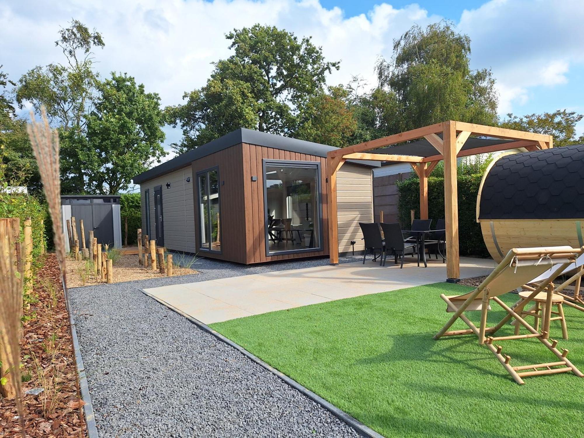 'Relax Lodge Sea' - Wellness Lodge In Zeeland - Private Sauna - Airco - Garden - Outdoor Swimming Pool - Free Wifi, Towels & Bed Linen Heinkenszand Bagian luar foto